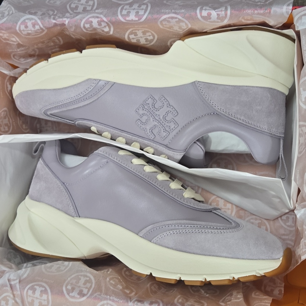 Tory Burch Good Luck Trainer Spring Lavender
